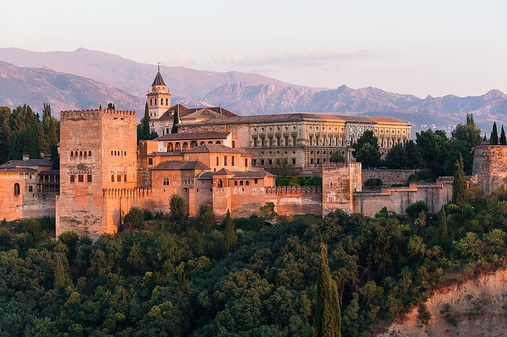 A wonderful view about the Alhambra in Granada, Andalusia, Spain. A great example of Moorish architecture.