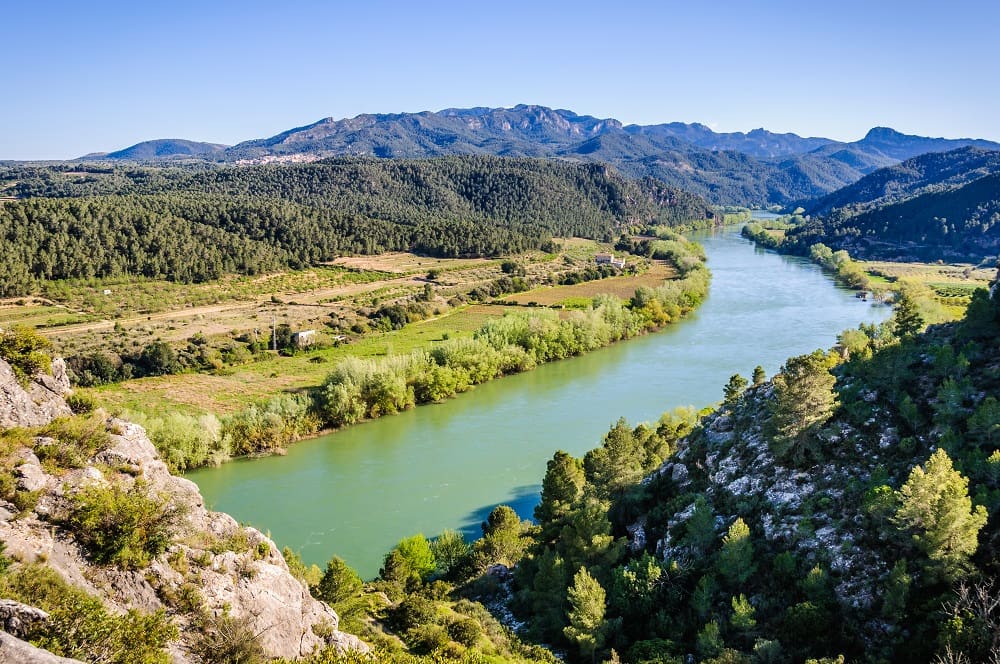 The Ebro Delta in Andalusia, Spain.