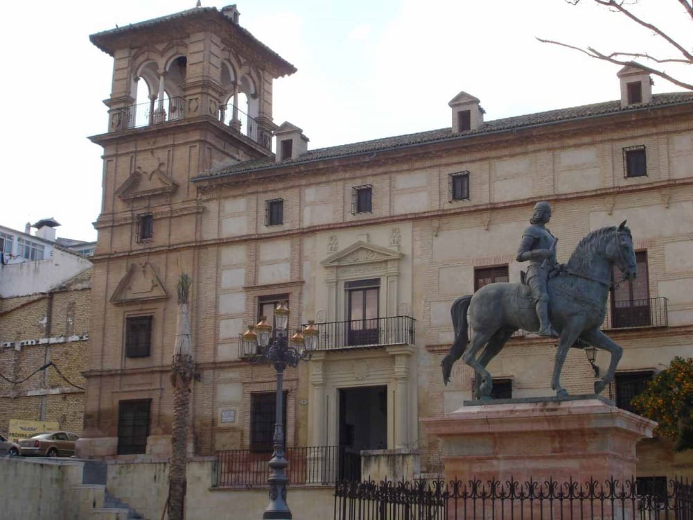 A wonderful photograph of the Municipal Museum of Antequera, at Plaza del Coso Viejo, Malaga, Andalusia, Spain.