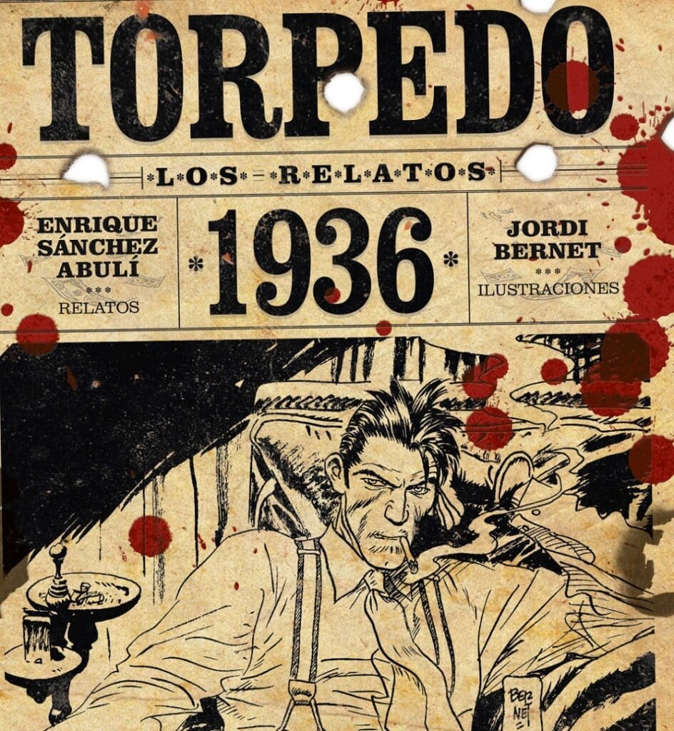 One of the covers from Torpedo 1936, a dark Spanish comic.
