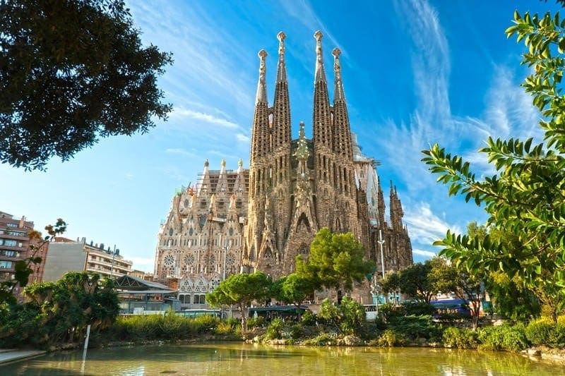 The wonderful Barcelona, showing its popular cathedral.