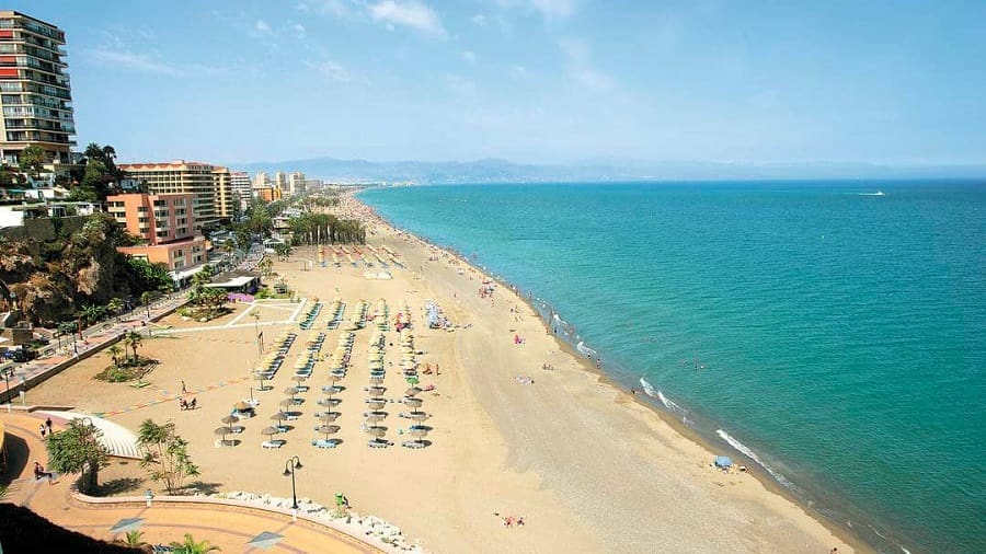 torremolinos beaches malaga andalucia spain